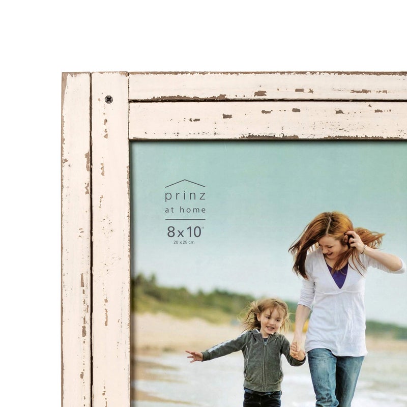 PRINZ Homestead 8-inch x 10-inch Distressed Wood Picture Frame, White, 8x10 (3710-0181) - Image 2